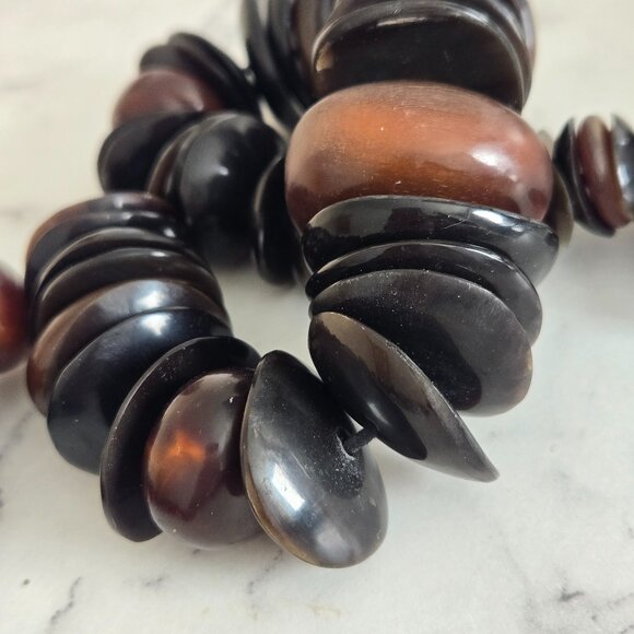 MONIES Gerda Lynggaard Horn Couture Runway Necklace - Picture 3 of 11